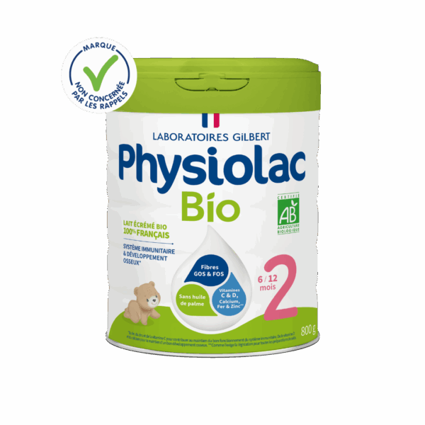 Lait infantile Bio 2ème âge