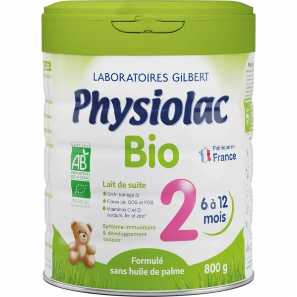 PHYSIOLAC Lait infantile Bio 2ème âge