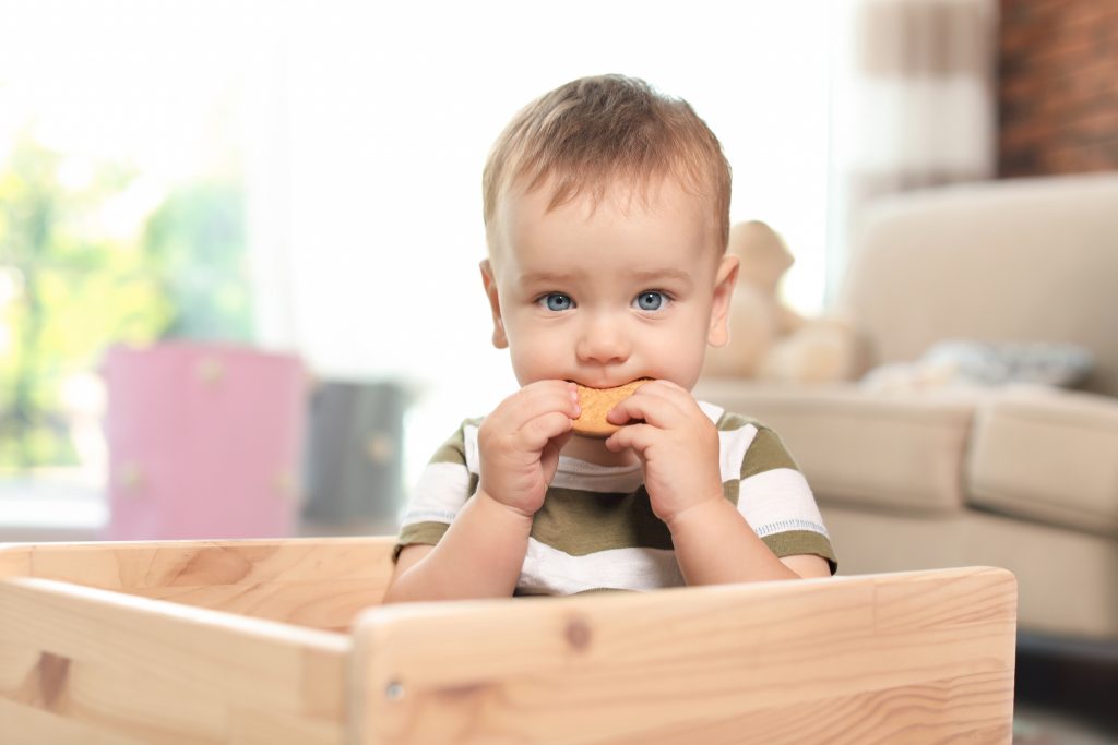 Les biscuits peuvent être donné à bébé lorsqu’il est à l’aise dans la diversification alimentaire