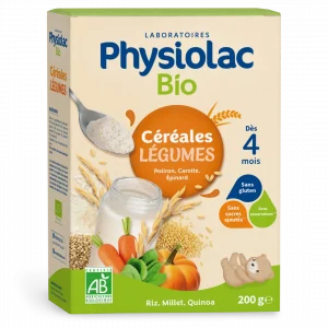 PHYSIOLAC Céréales Bébé Légumes Bio