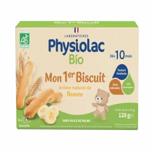 PHYSIOLAC Biscuits bébé Banane Bio