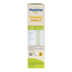 PHYSIOLAC Céréales Bébé Vanille Bio