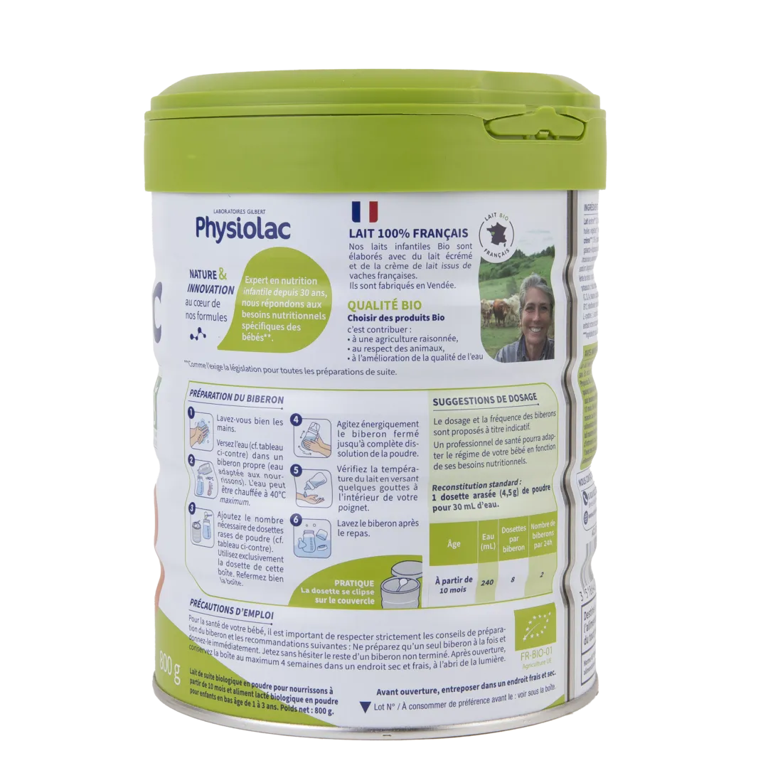 PHYSIOLAC Lait de croissance Bio