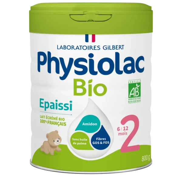 PHYSIOLAC Lait infantile Bio épaissi 2ème âge