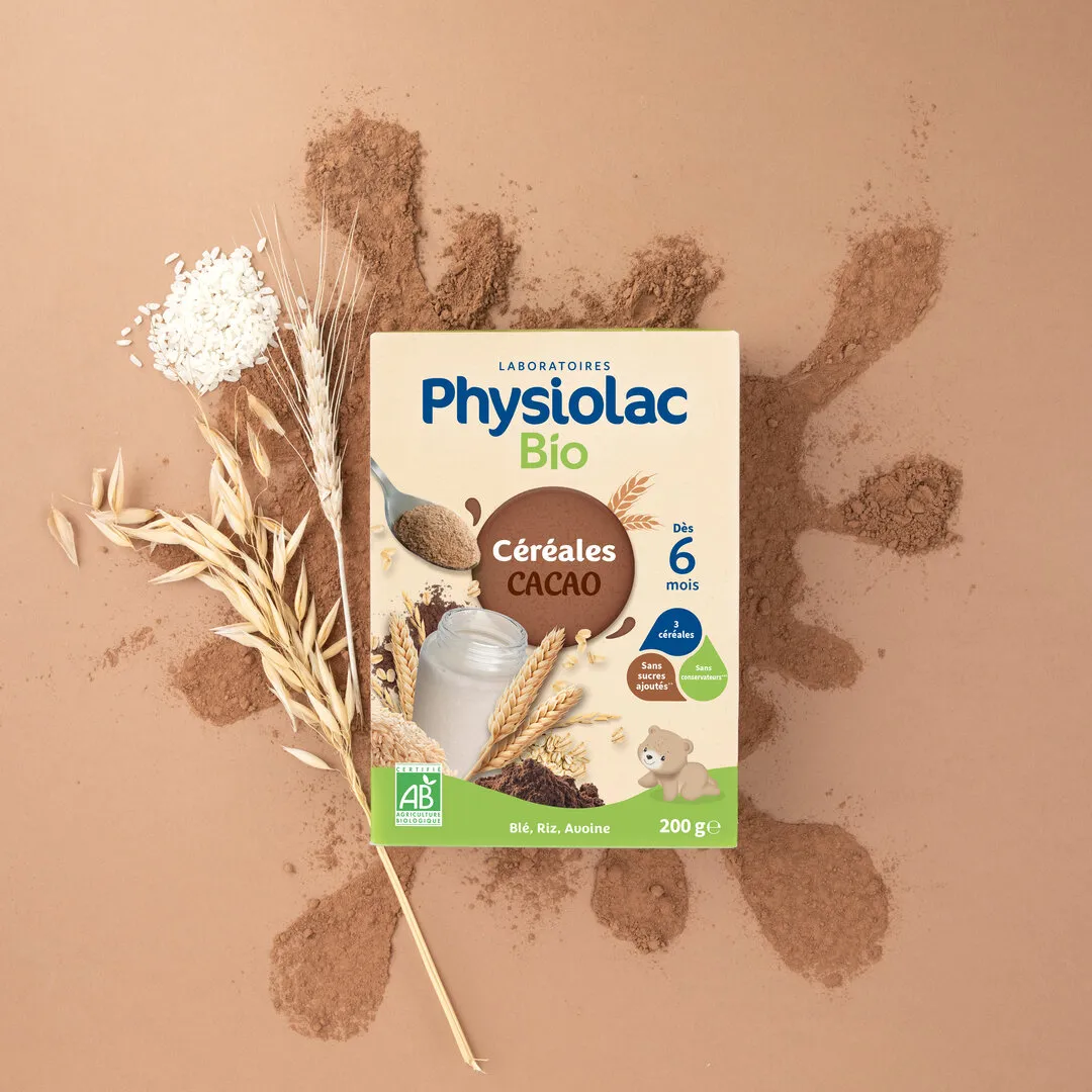 PHYSIOLAC Céréales Bébé Cacao Bio